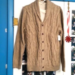 NWT Men's Old Navy chunky cable cardigan sz L